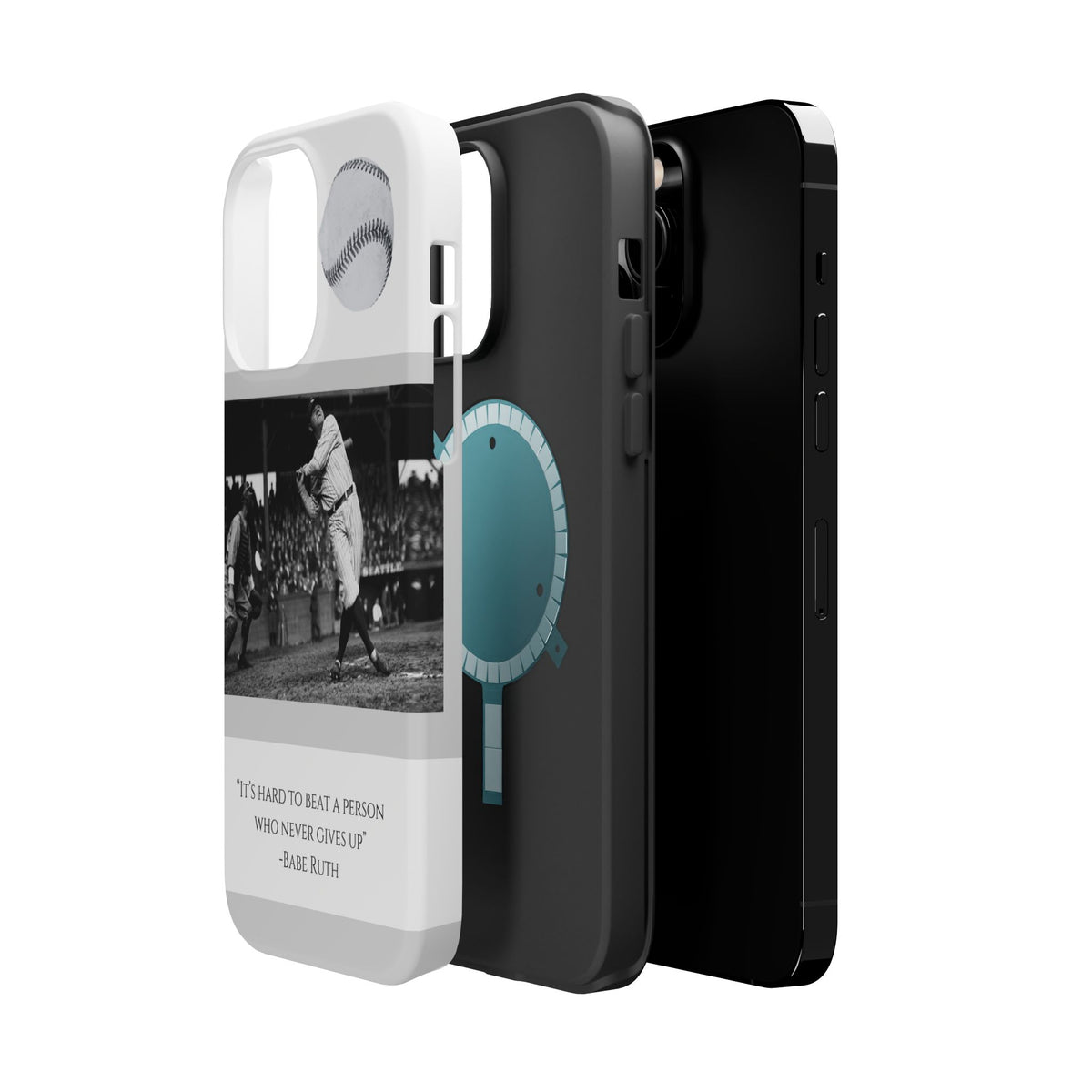 Babe Ruth Baseball Quote Phone Case — Magnetic Impact-Resistant Cover