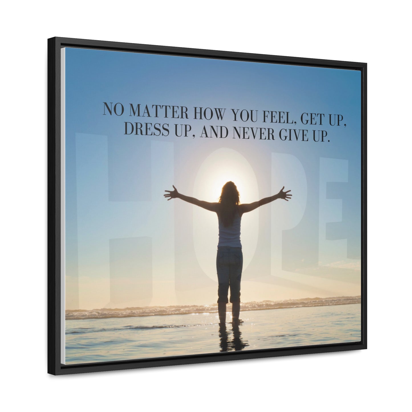 Our Southern Sass Collection - Never Give Up - Gallery Canvas Wraps, Horizontal Frame