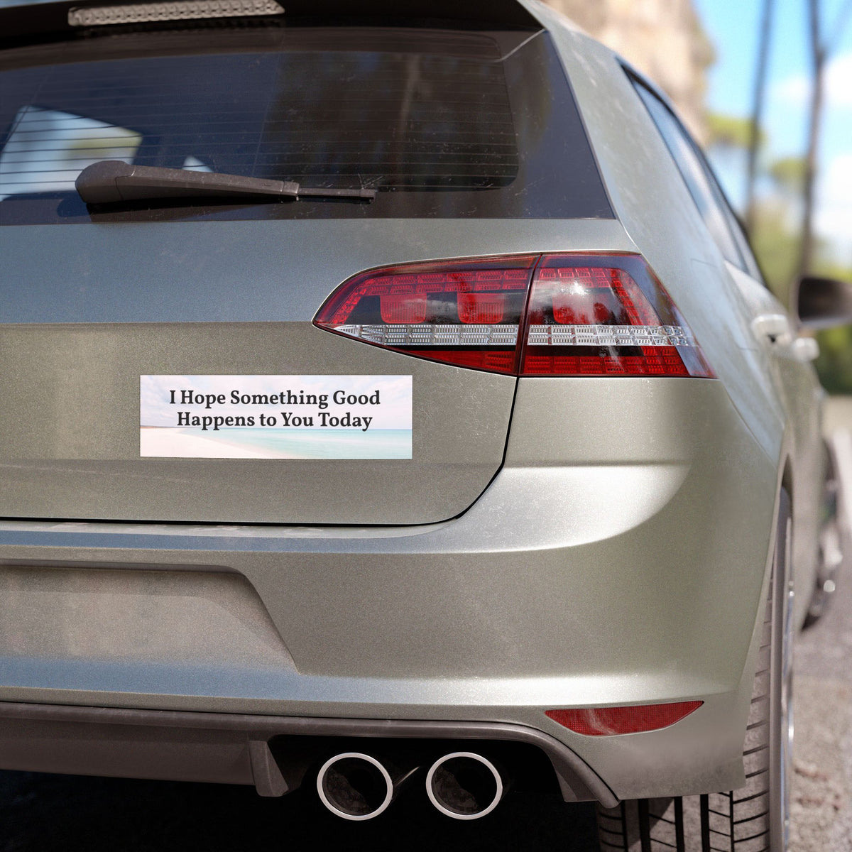 I Hope Something Good Happens to You Today Car Magnet | Inspirational Quote Vehicle Magnet | Positive Affirmation Bumper Magnet | Weatherproof Kindness Gift
