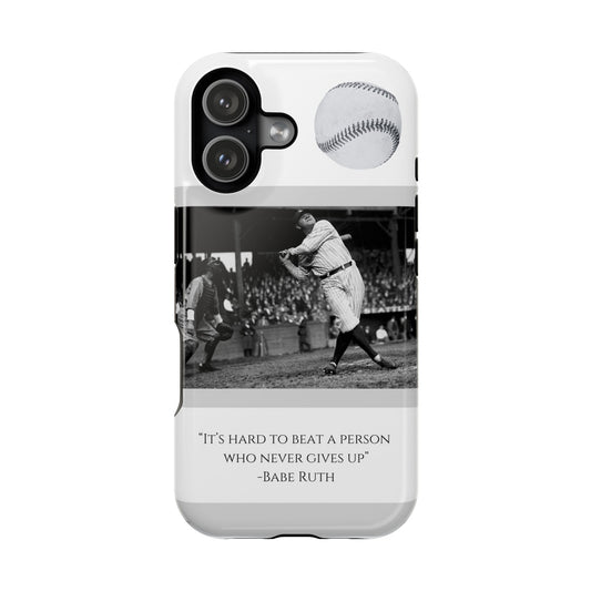 Babe Ruth Baseball Quote Phone Case — Magnetic Impact-Resistant Cover