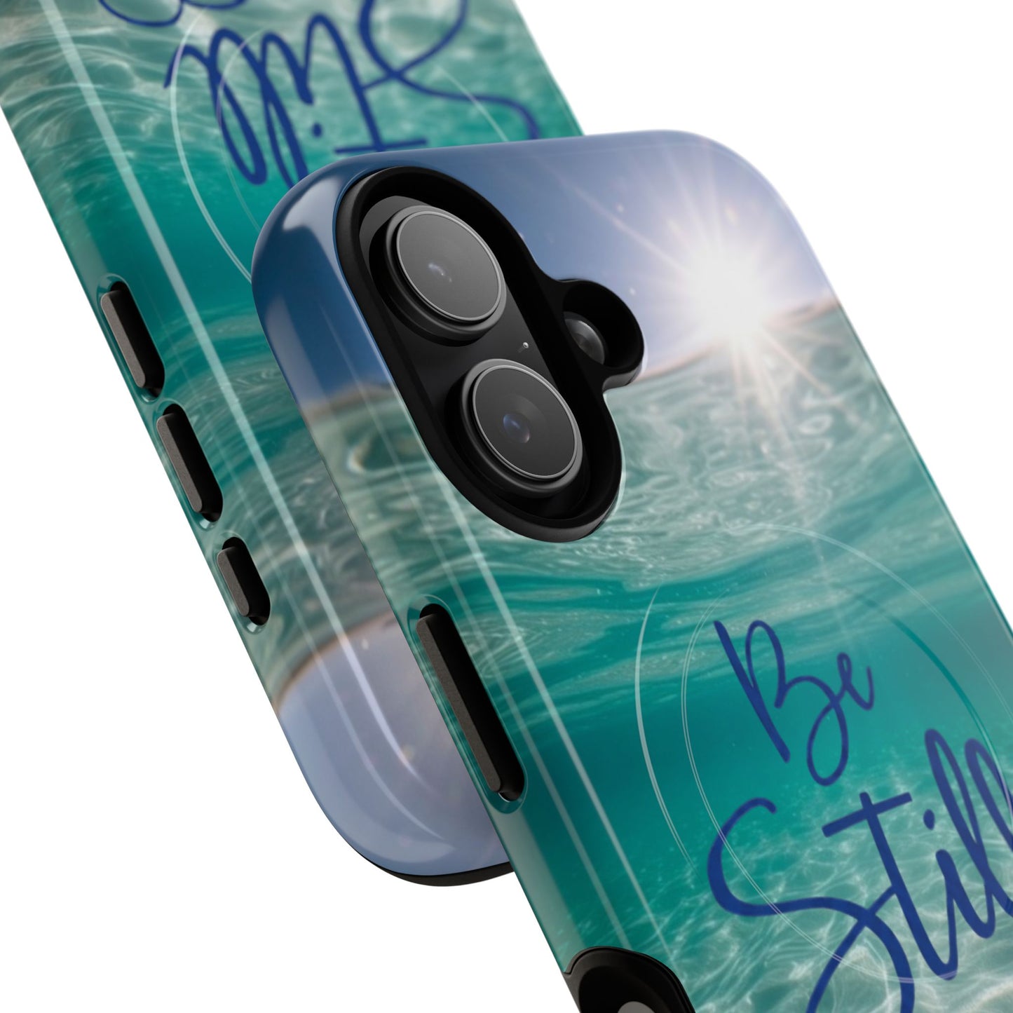 iPhone Tough Magnetic Case — "God Guides and Strengthens You" Angel Feathers Design