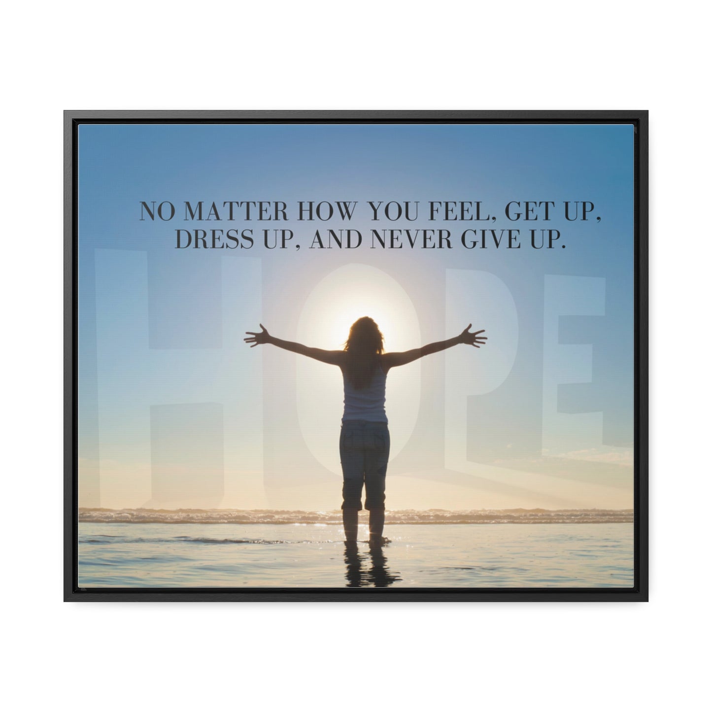 Our Southern Sass Collection - Never Give Up - Gallery Canvas Wraps, Horizontal Frame