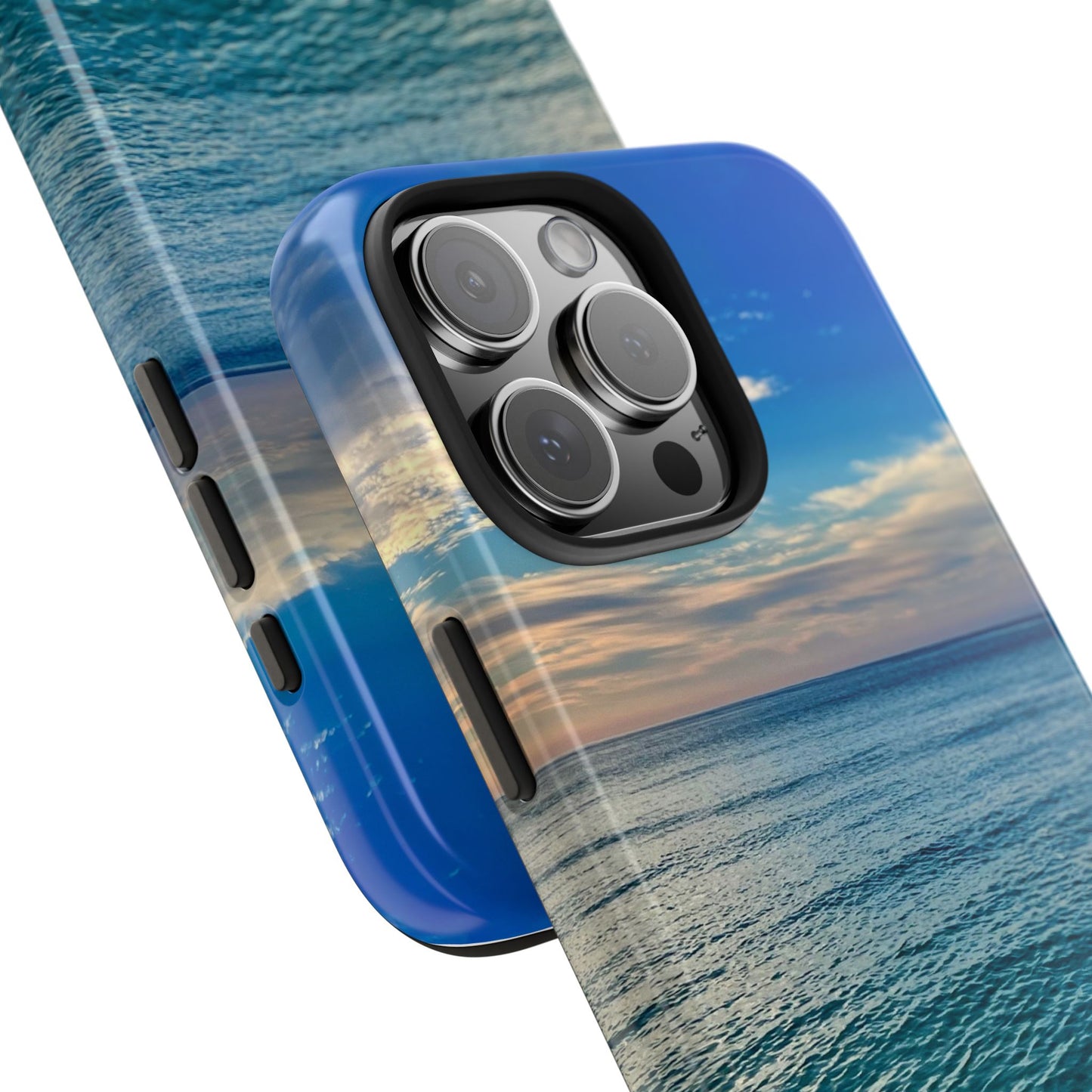 Coastal Waves Tough Phone Case — Beach Pier Sea Shore Protective Cover