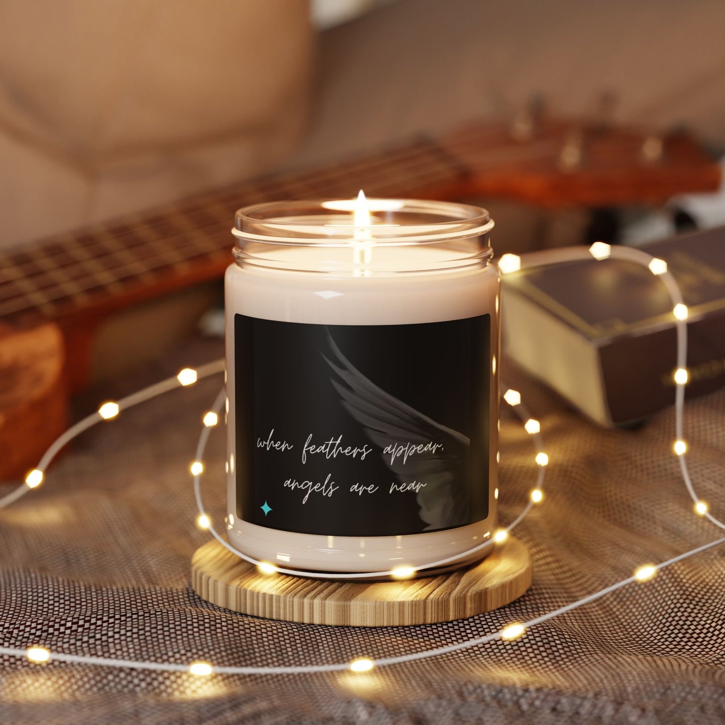 Soy Candle "When Feathers appear, Angels are near" 9oz