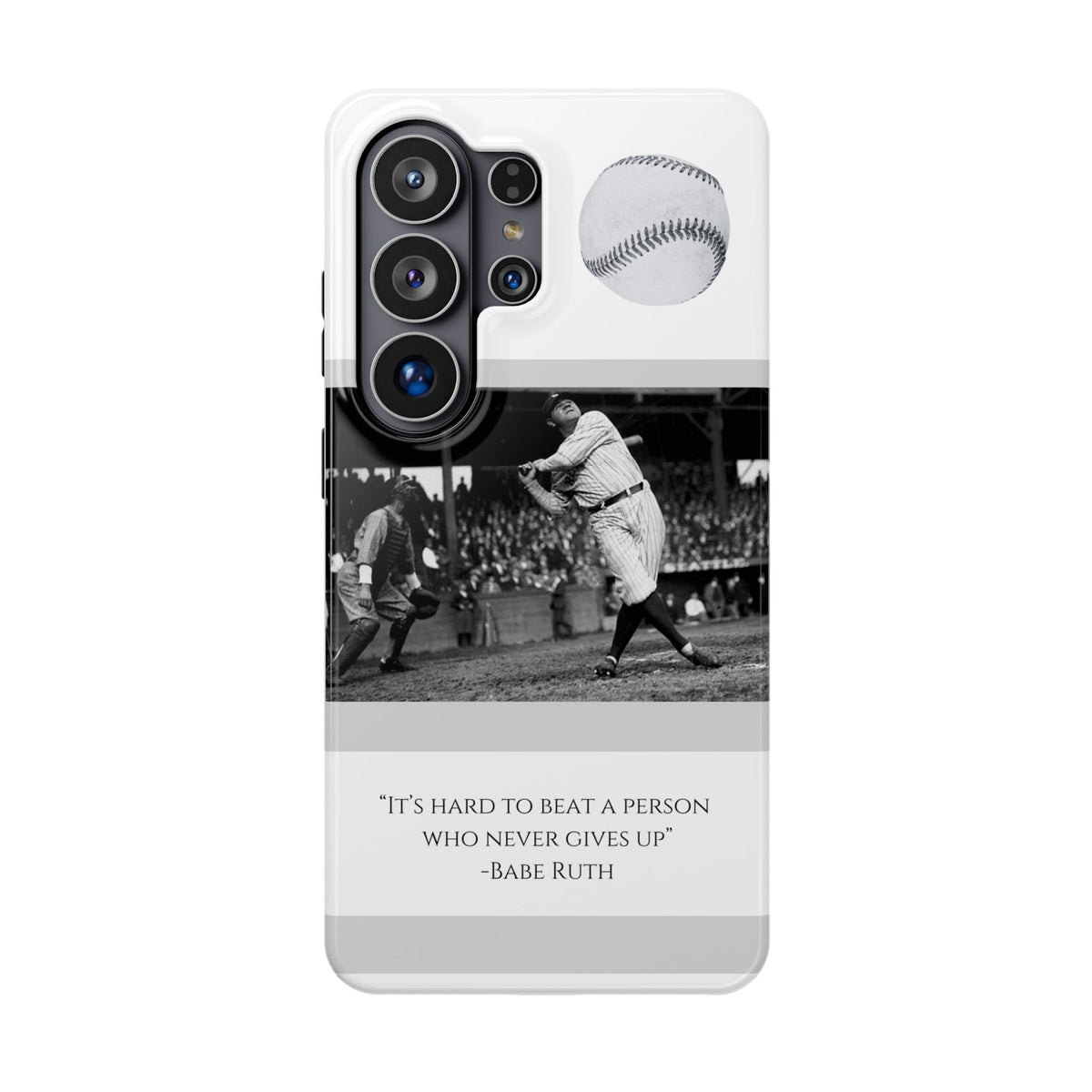 Babe Ruth Baseball Quote Phone Case — Magnetic Impact-Resistant Cover