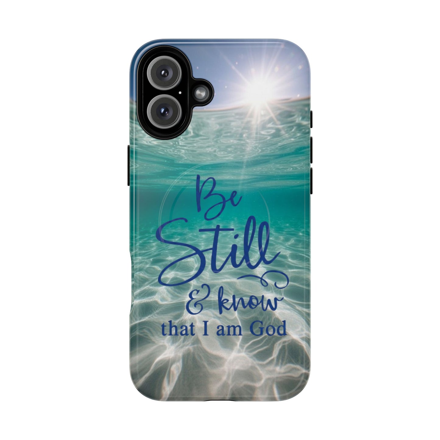 iPhone Tough Magnetic Case — "God Guides and Strengthens You" Angel Feathers Design