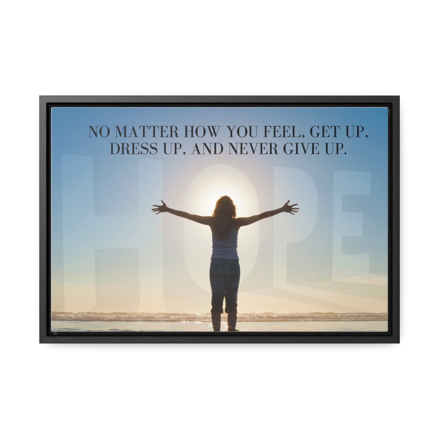 Our Southern Sass Collection - Never Give Up - Gallery Canvas Wraps, Horizontal Frame