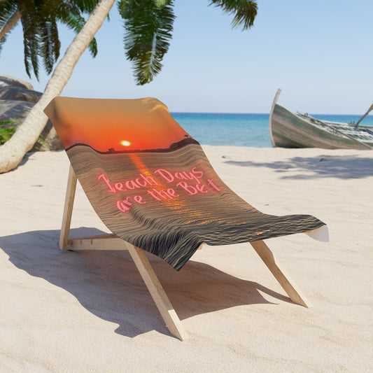 An Angel Feathers Original - "Sunsets are Best" Beach Towel