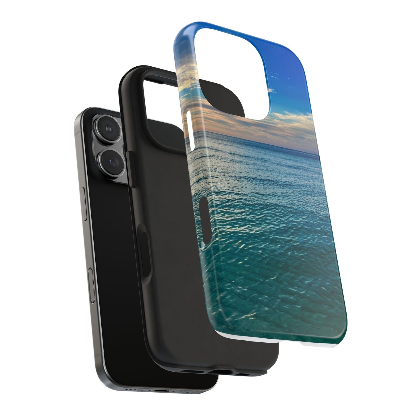 Coastal Waves Tough Phone Case — Beach Pier Sea Shore Protective Cover