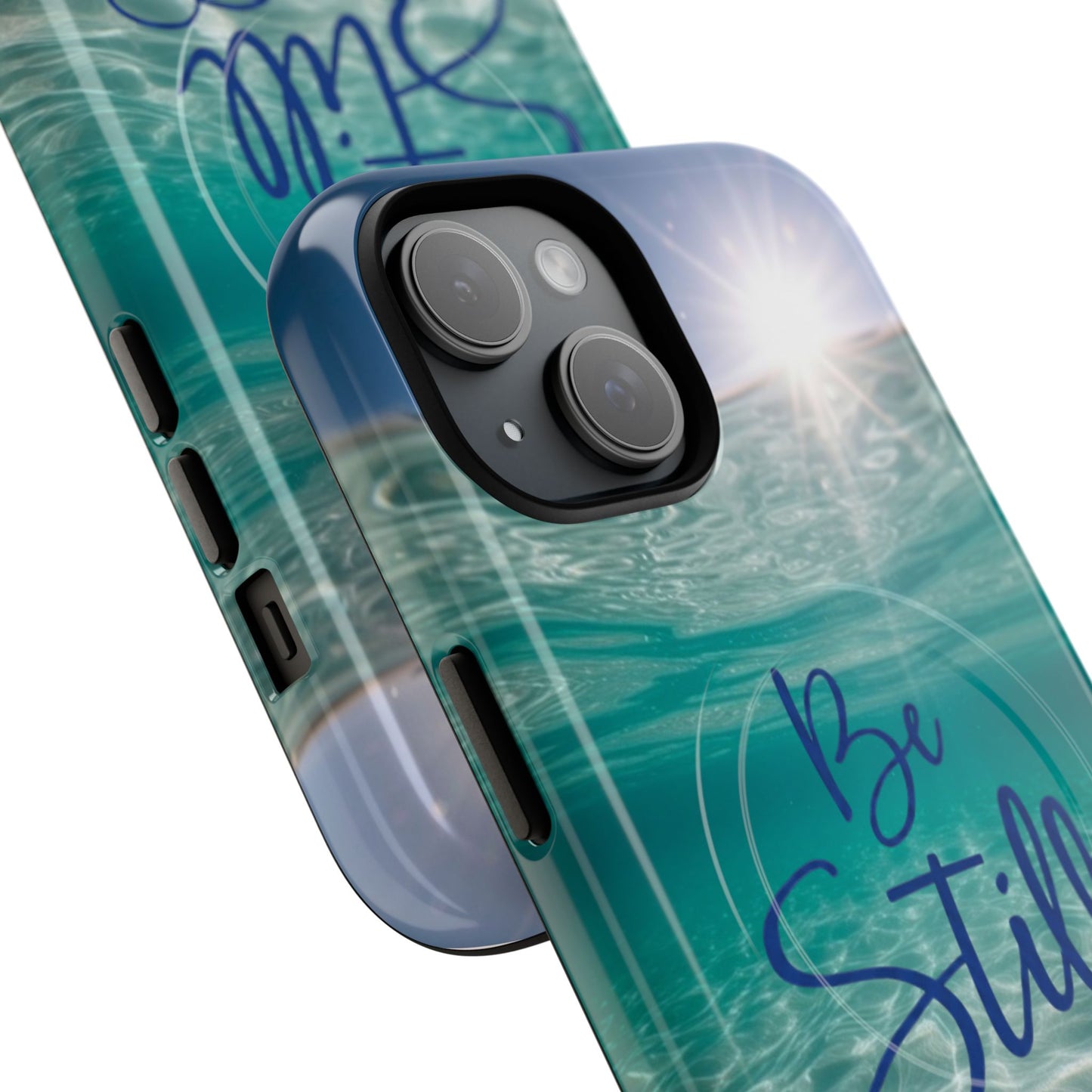 iPhone Tough Magnetic Case — "God Guides and Strengthens You" Angel Feathers Design