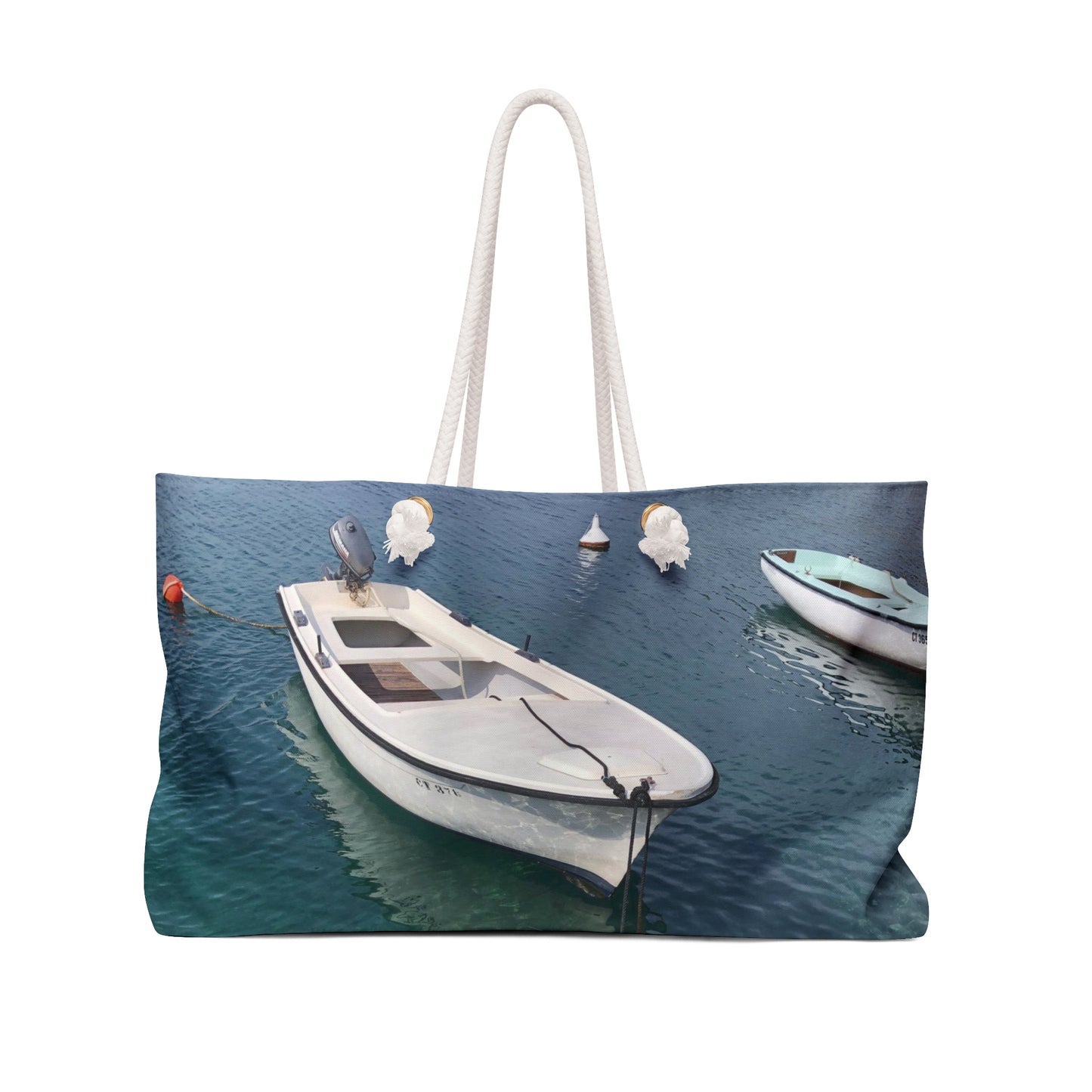 An Angel Feathers Original - "Boat Tote" Weekender Bag