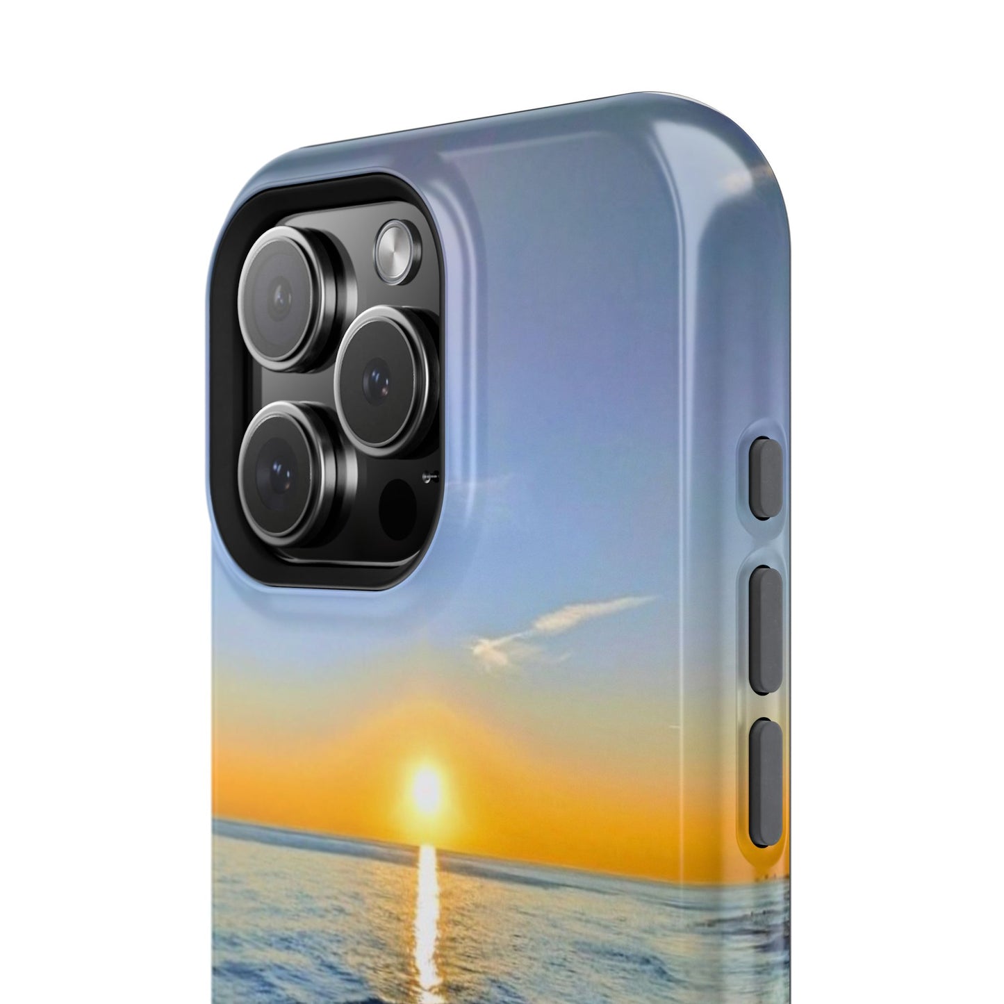 Sunset Over Ocean Impact-Resistant Phone Case — Beach Wave Protective Cover