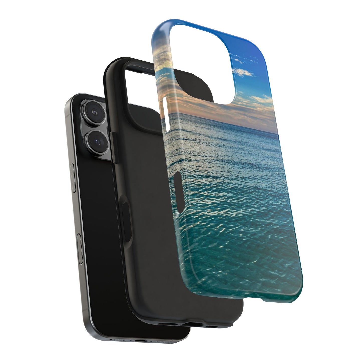 Coastal Waves Tough Phone Case — Beach Pier Sea Shore Protective Cover