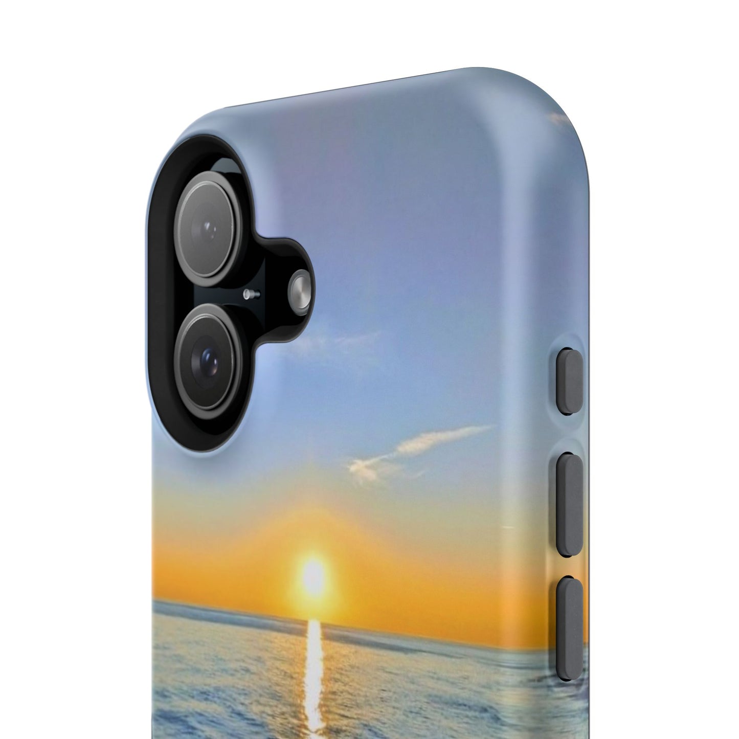 Sunset Over Ocean Impact-Resistant Phone Case — Beach Wave Protective Cover