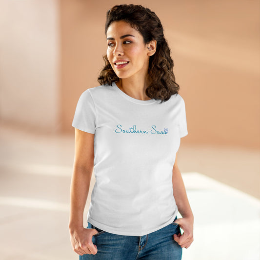 Living My Beach Life -Women's Cotton Tee- Southern Sass