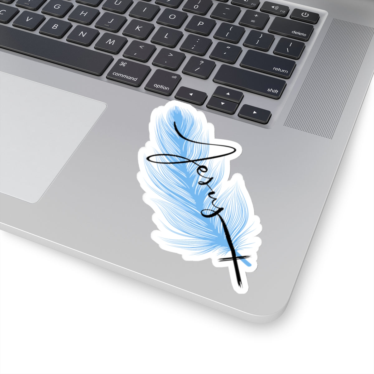 STICK with Jesus-Feather *STICKER*