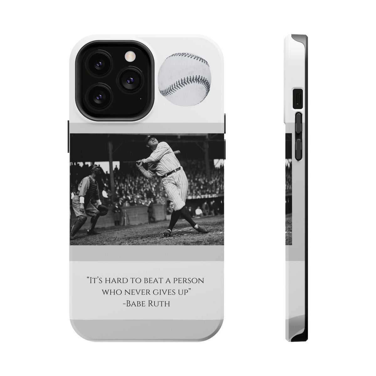 Babe Ruth Baseball Quote Phone Case — Magnetic Impact-Resistant Cover