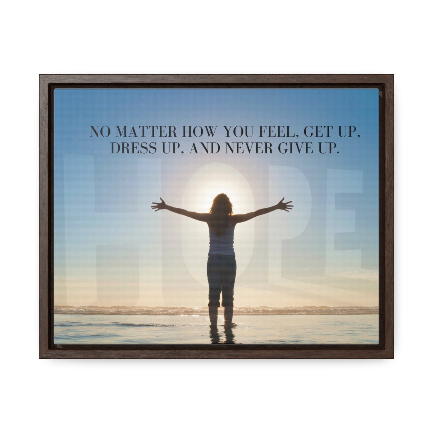 Our Southern Sass Collection - Never Give Up - Gallery Canvas Wraps, Horizontal Frame