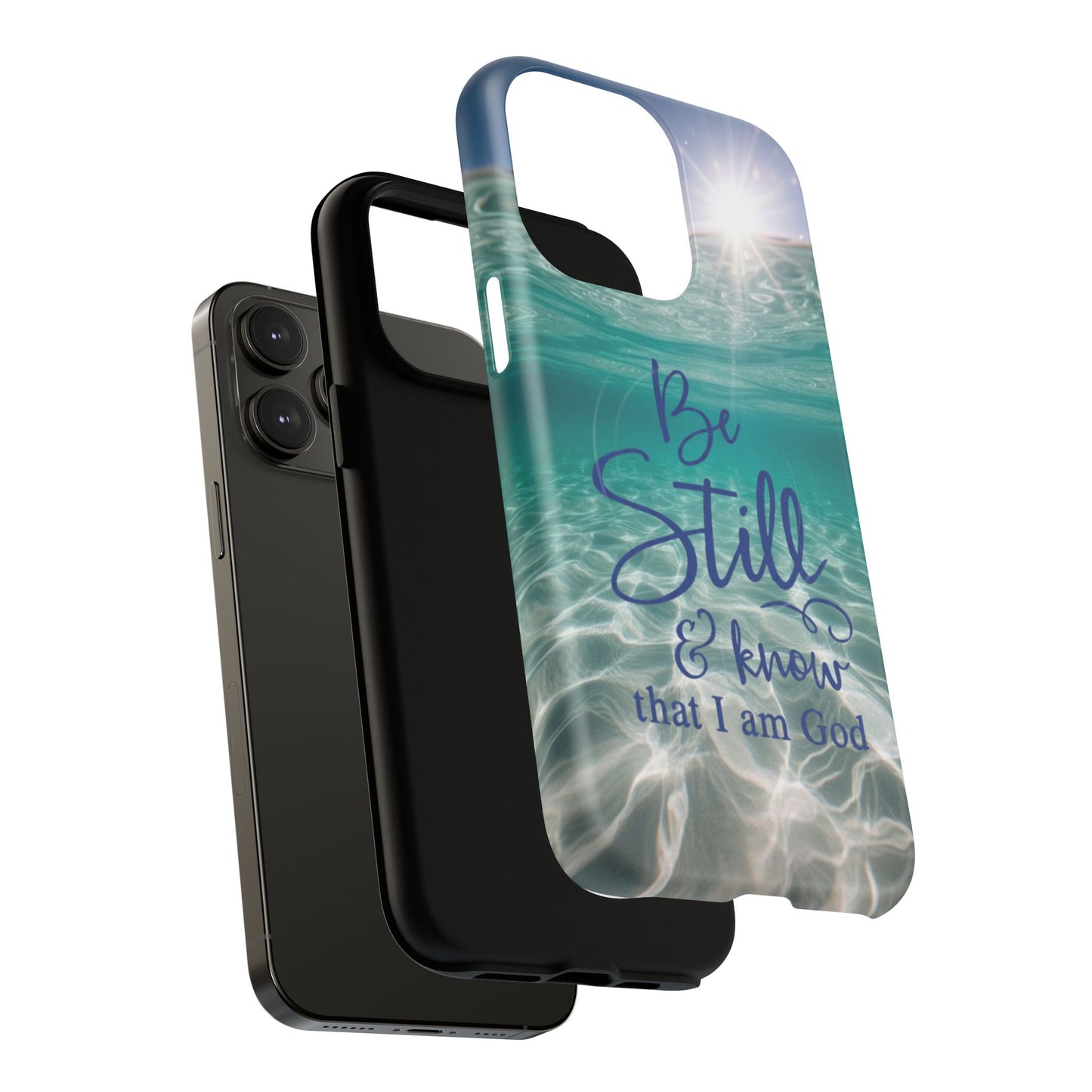 iPhone Tough Magnetic Case — "God Guides and Strengthens You" Angel Feathers Design