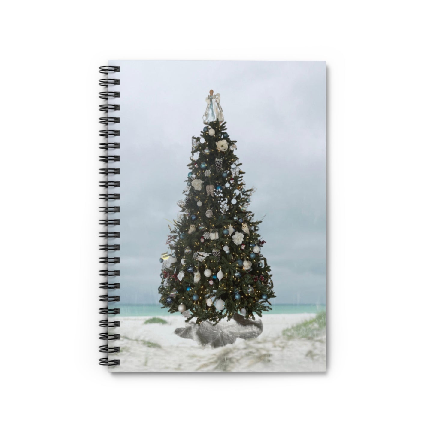 An Angel Feathersa Original - Christmas Journal - Spiral Notebook - Ruled Line