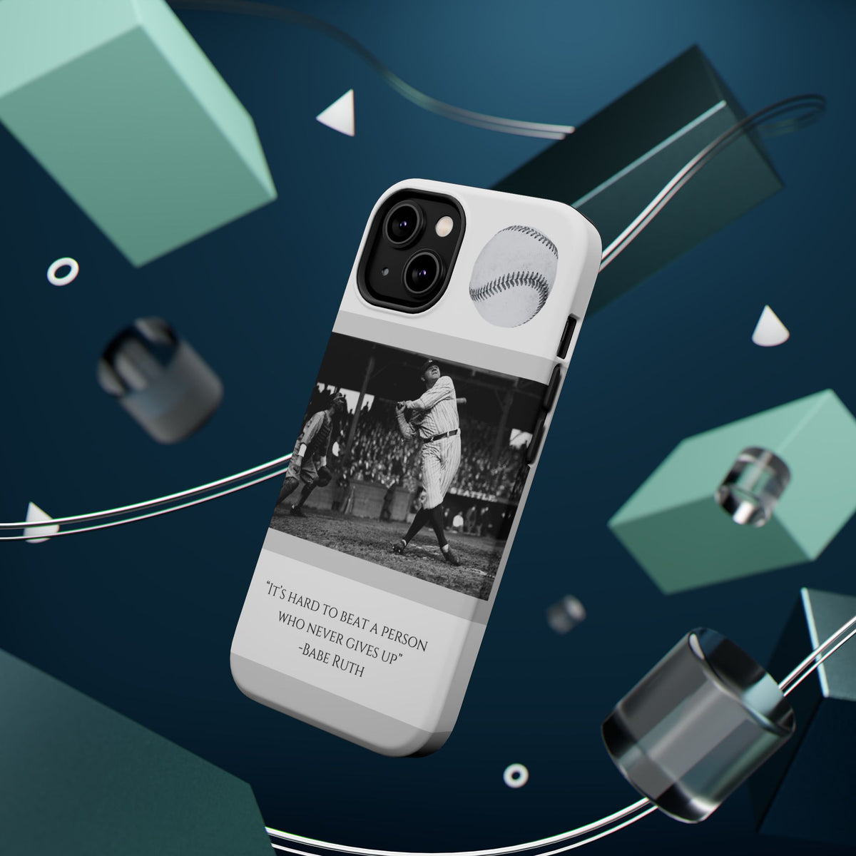 Babe Ruth Baseball Quote Phone Case — Magnetic Impact-Resistant Cover