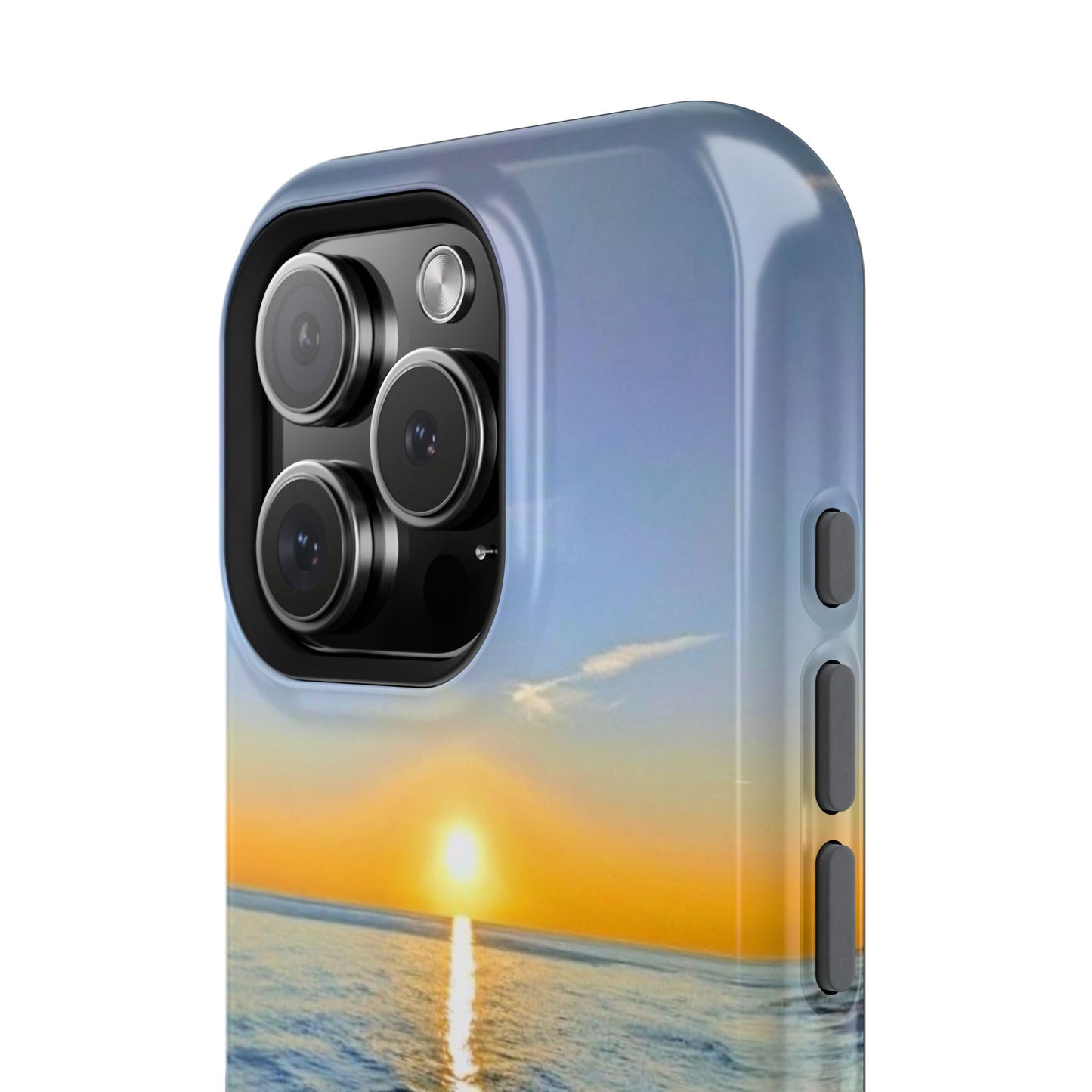 Sunset Over Ocean Impact-Resistant Phone Case — Beach Wave Protective Cover