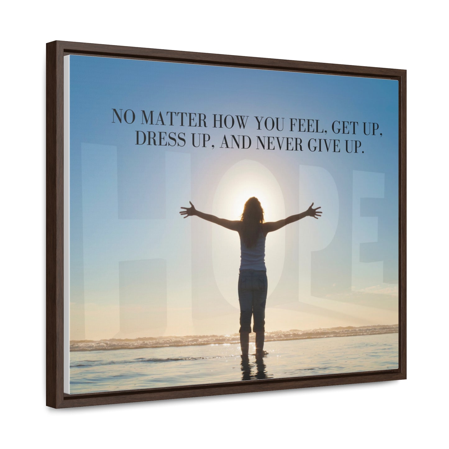 Our Southern Sass Collection - Never Give Up - Gallery Canvas Wraps, Horizontal Frame