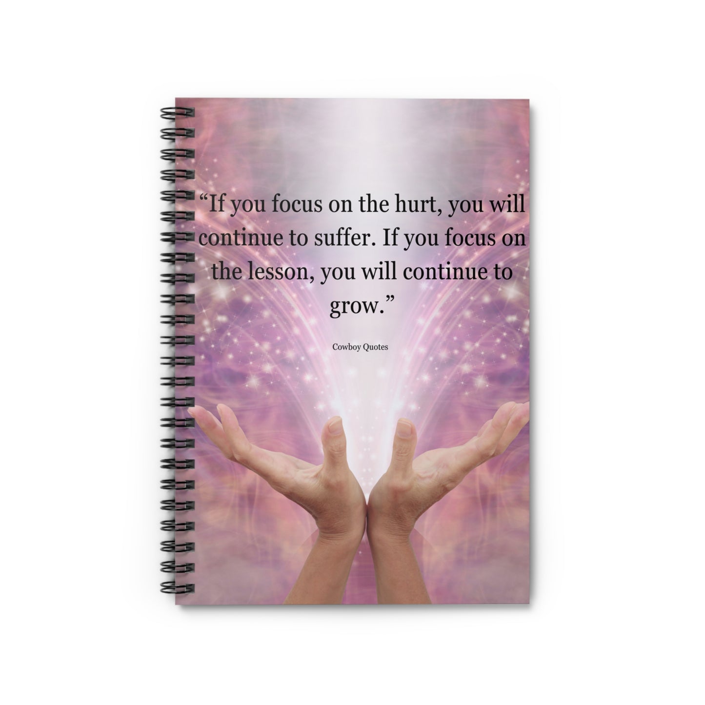 An Angel Feathers Original - "Life Lesson" Spiral Notebook - Ruled Line