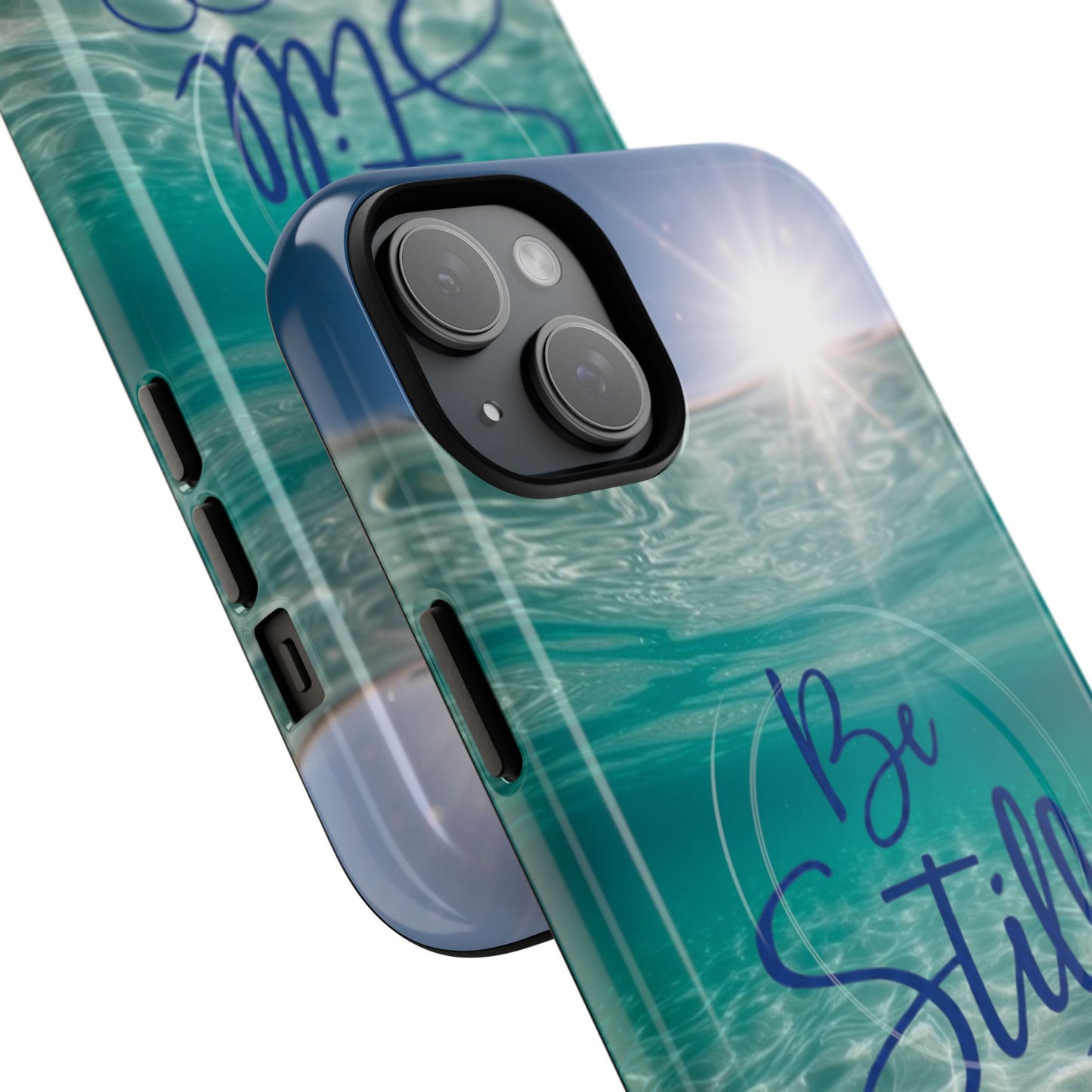 iPhone Tough Magnetic Case — "God Guides and Strengthens You" Angel Feathers Design
