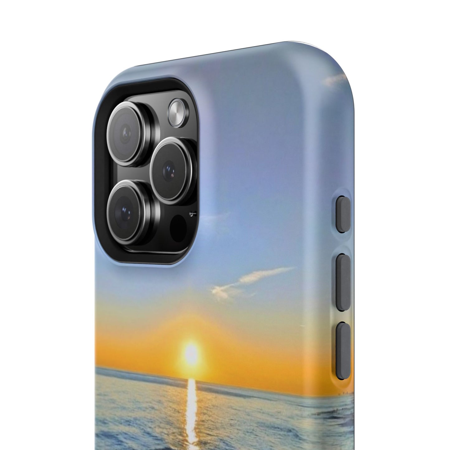 Sunset Over Ocean Impact-Resistant Phone Case — Beach Wave Protective Cover