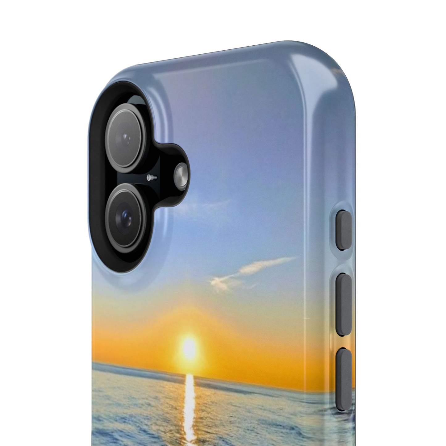 Sunset Over Ocean Impact-Resistant Phone Case — Beach Wave Protective Cover