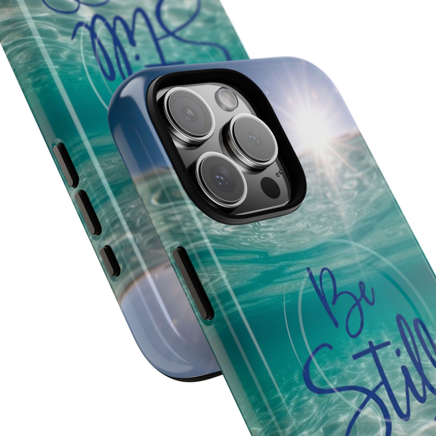 iPhone Tough Magnetic Case — "God Guides and Strengthens You" Angel Feathers Design