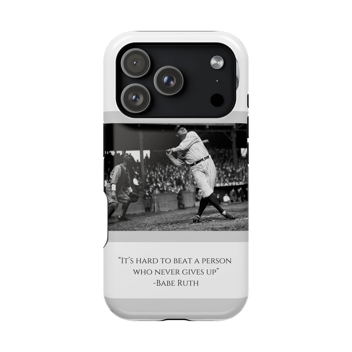 Babe Ruth Baseball Quote Phone Case — Magnetic Impact-Resistant Cover