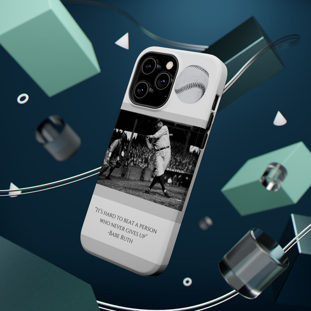 Babe Ruth Baseball Quote Phone Case — Magnetic Impact-Resistant Cover