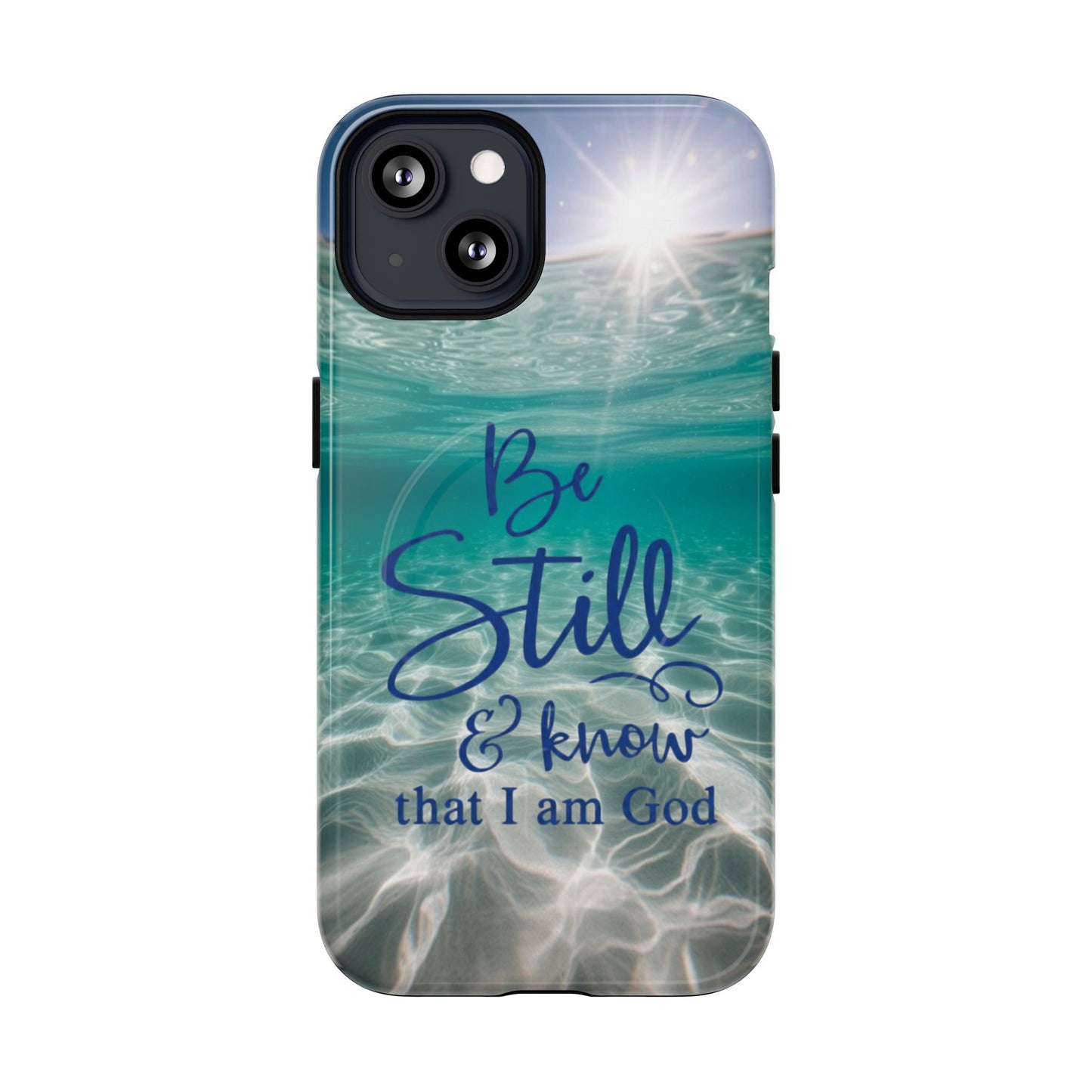 iPhone Tough Magnetic Case — "God Guides and Strengthens You" Angel Feathers Design