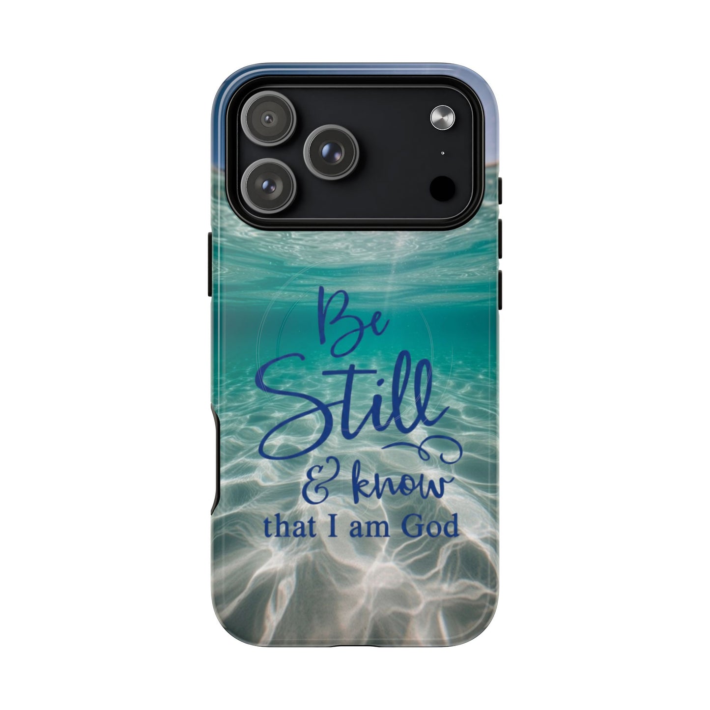 iPhone Tough Magnetic Case — "God Guides and Strengthens You" Angel Feathers Design