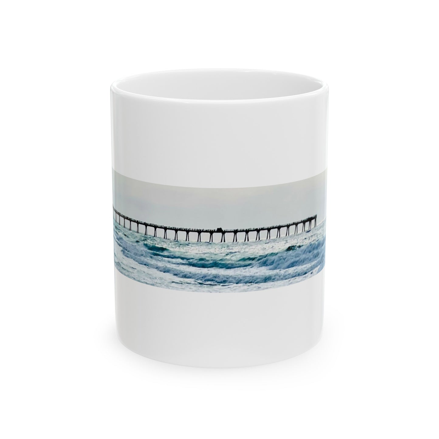 Panoramic Pier - Ceramic Mug, (11oz, 15oz)