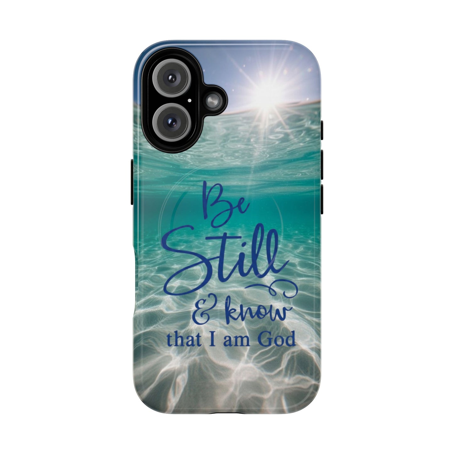 iPhone Tough Magnetic Case — "God Guides and Strengthens You" Angel Feathers Design