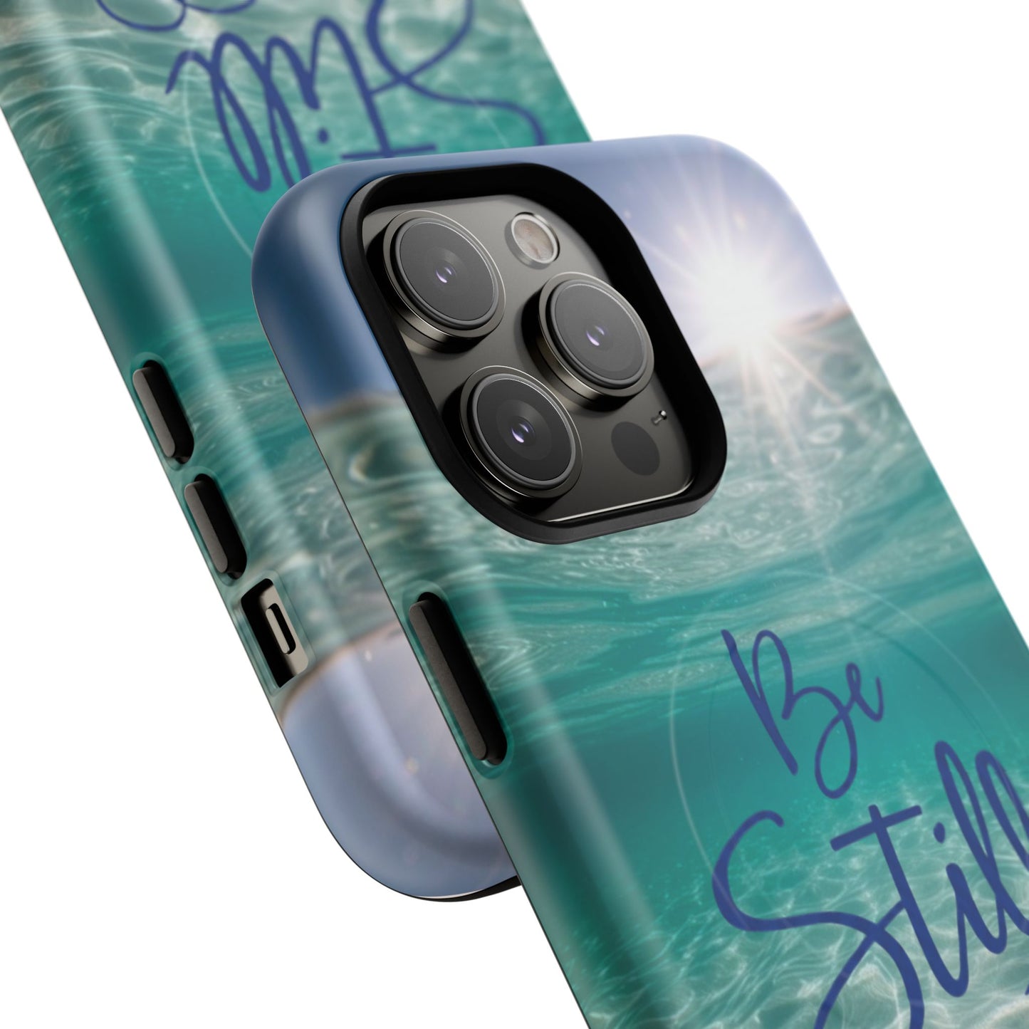 iPhone Tough Magnetic Case — "God Guides and Strengthens You" Angel Feathers Design