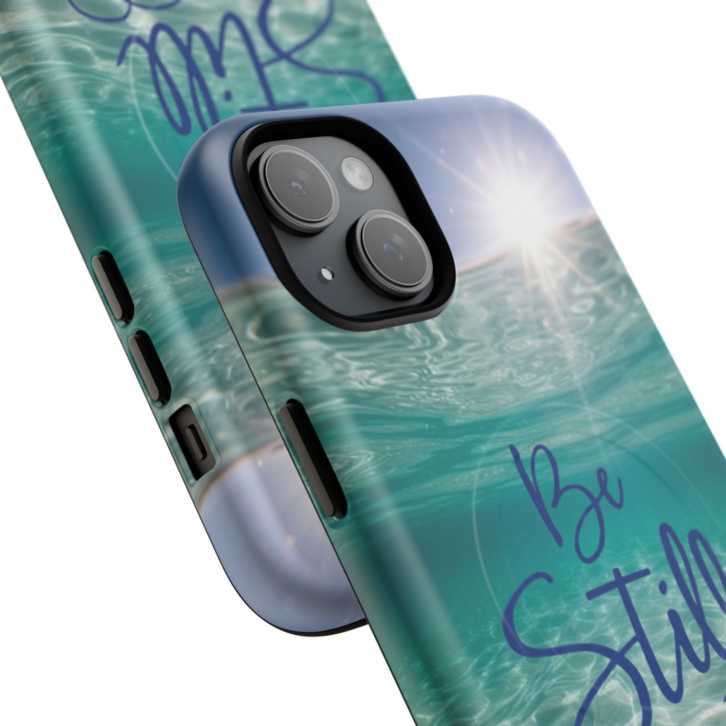 iPhone Tough Magnetic Case — "God Guides and Strengthens You" Angel Feathers Design
