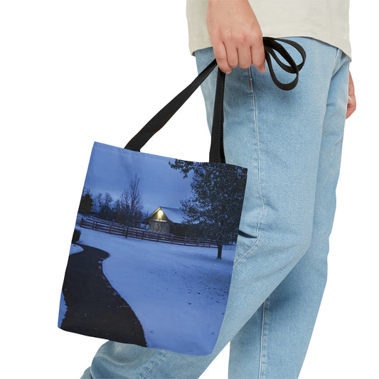 A "Southern Sass" Original - "Winter's Kiss" Tote Bag