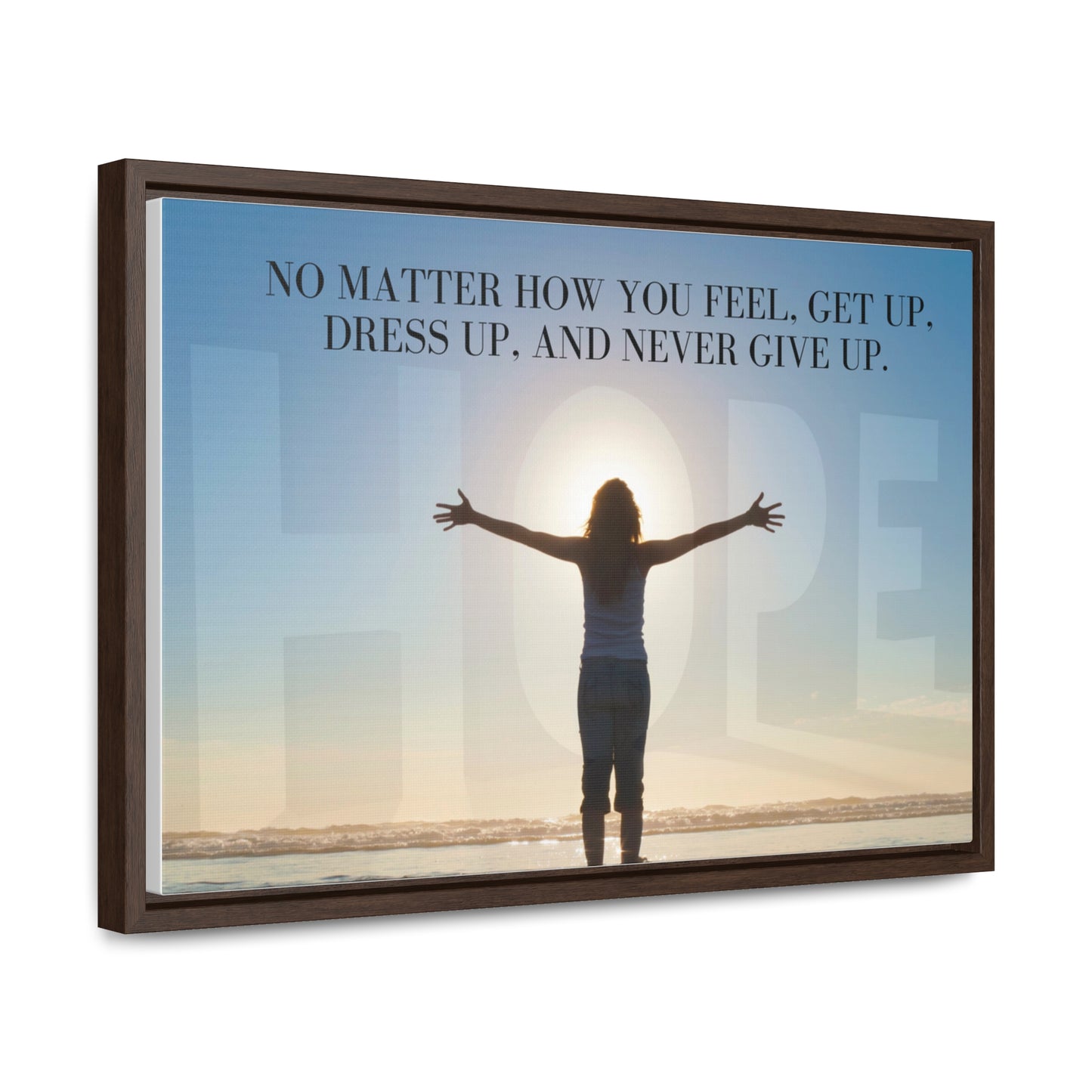 Our Southern Sass Collection - Never Give Up - Gallery Canvas Wraps, Horizontal Frame