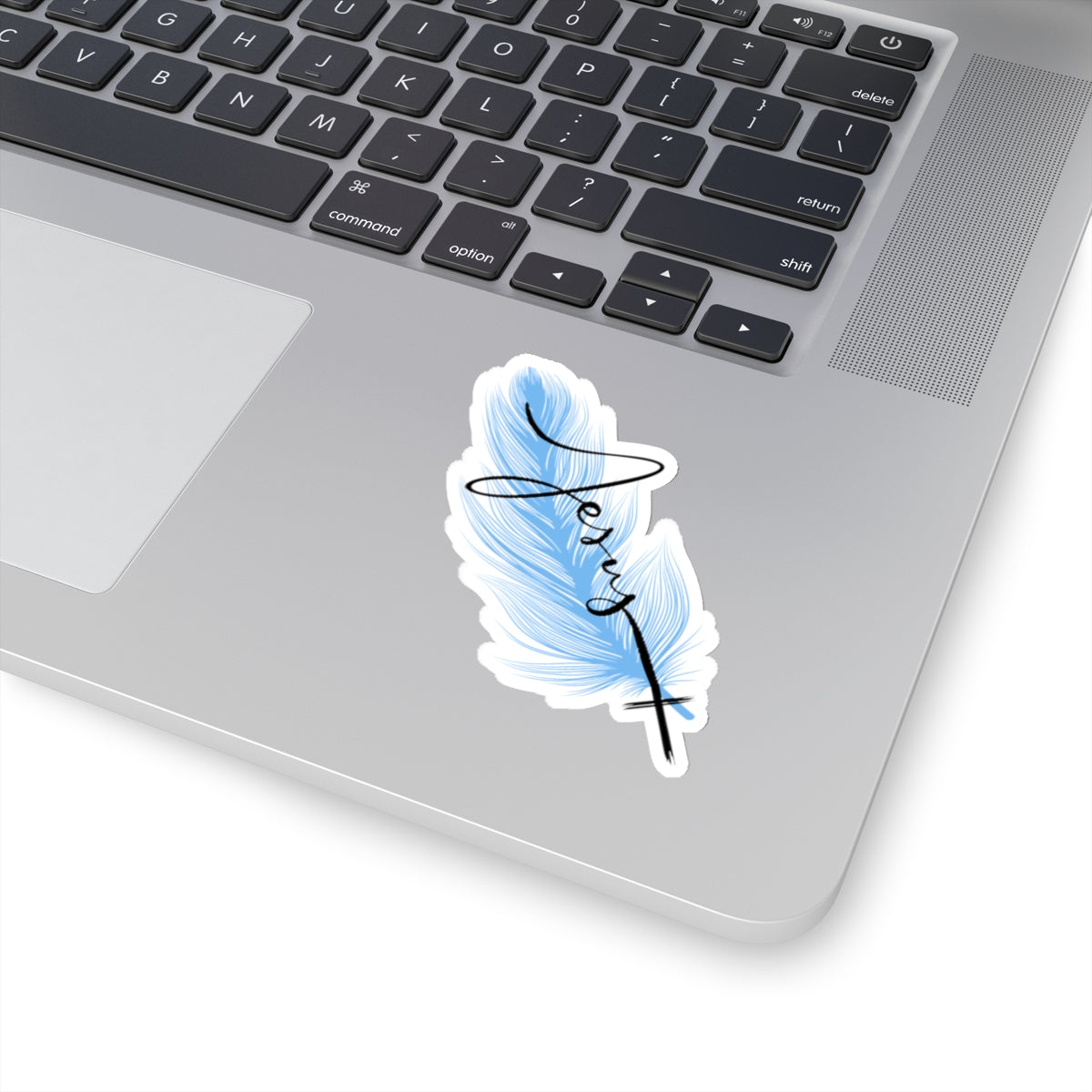 STICK with Jesus-Feather *STICKER*