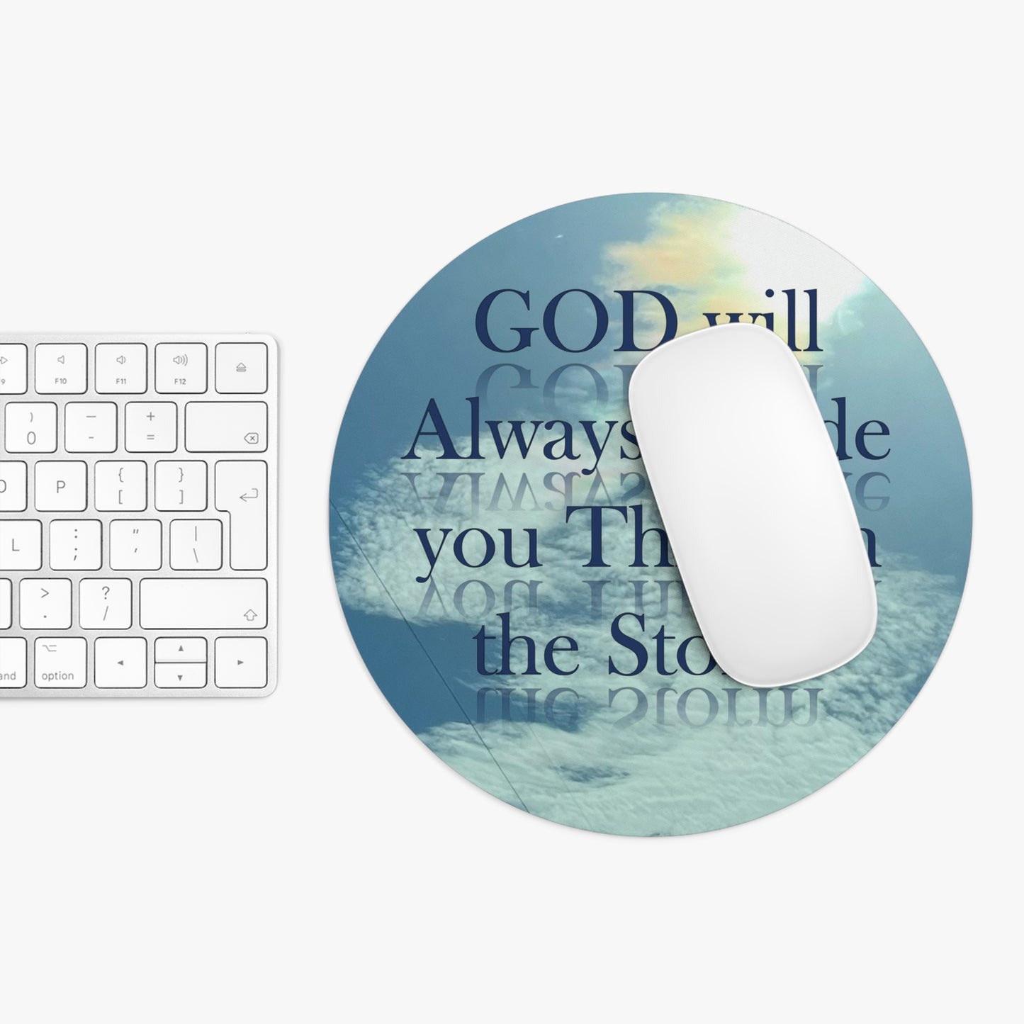 AN original artist production by Artist COG - "God thru the Storm"  Mouse Pad