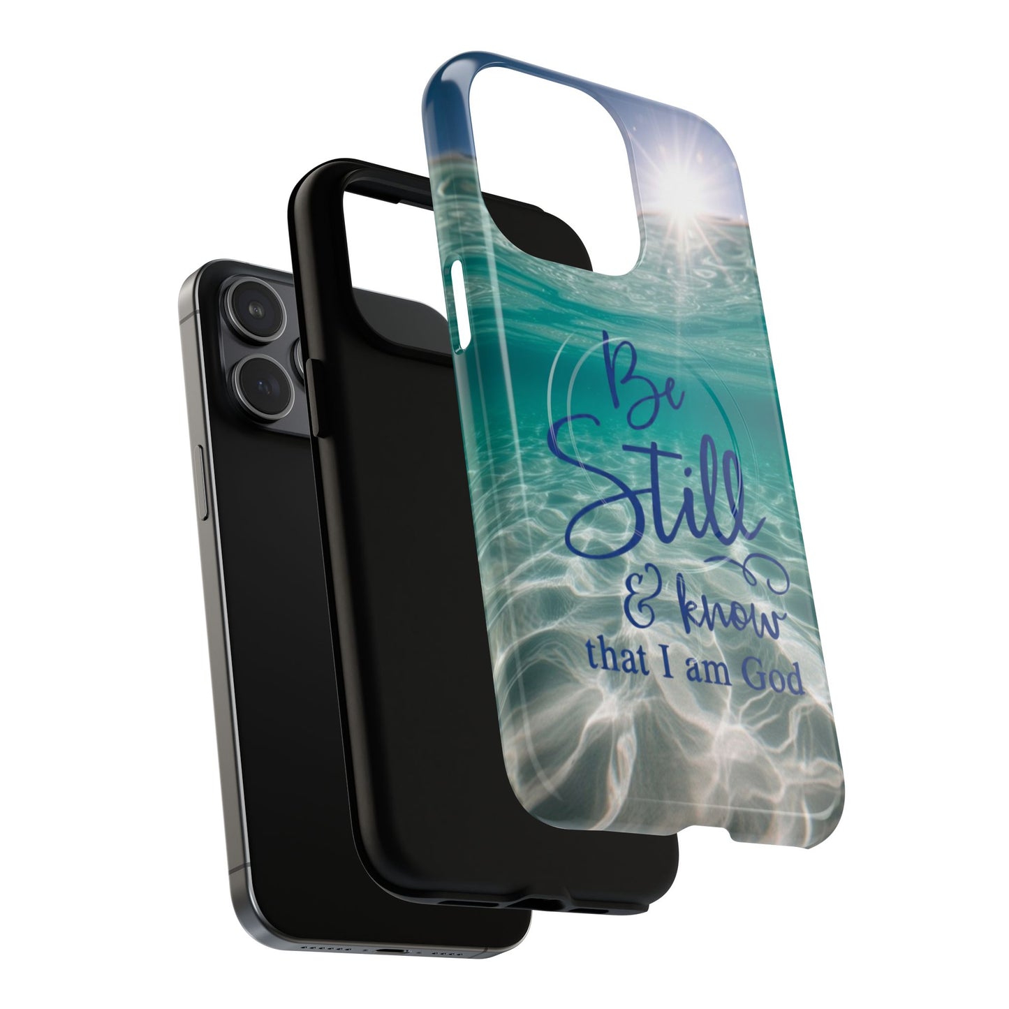 iPhone Tough Magnetic Case — "God Guides and Strengthens You" Angel Feathers Design