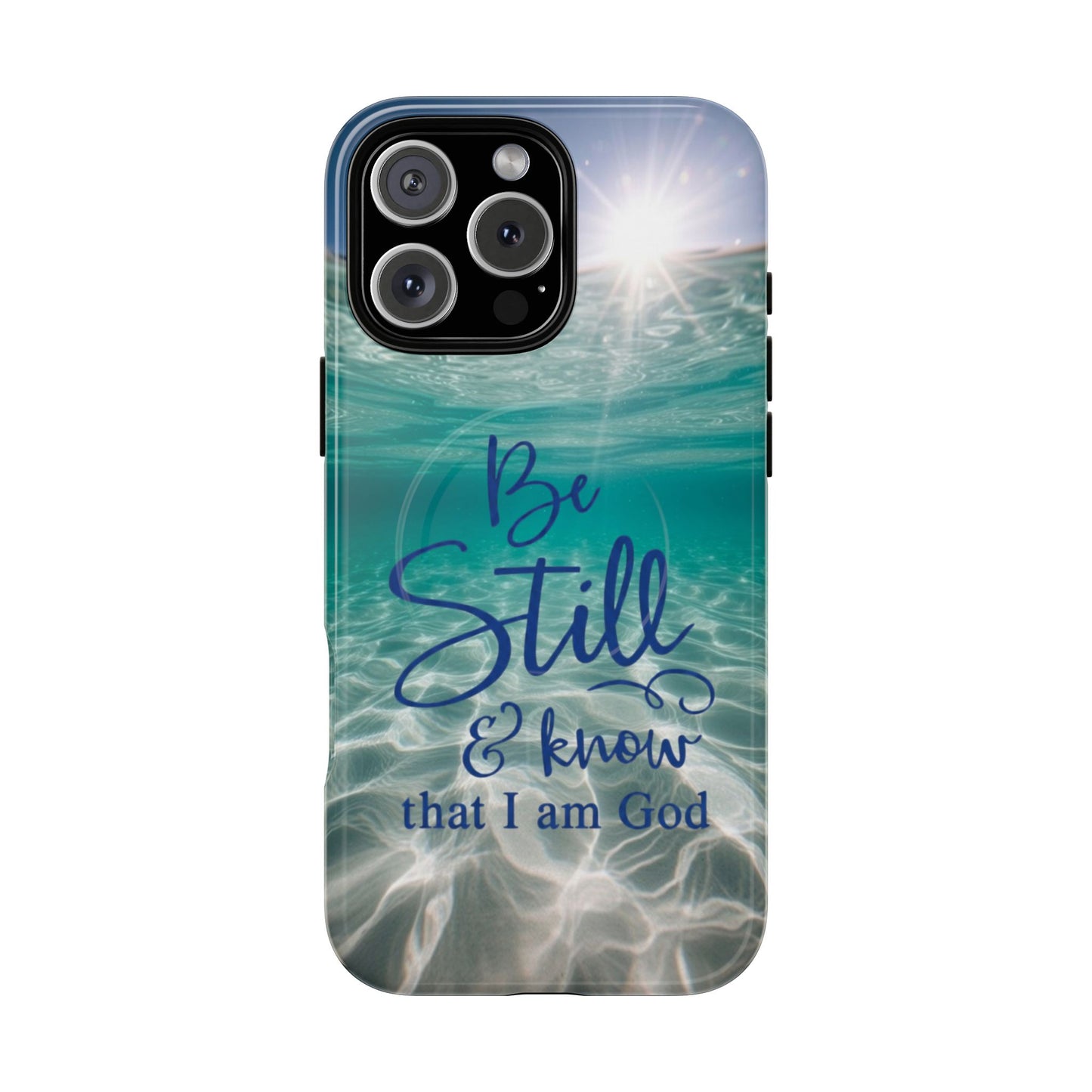 iPhone Tough Magnetic Case — "God Guides and Strengthens You" Angel Feathers Design