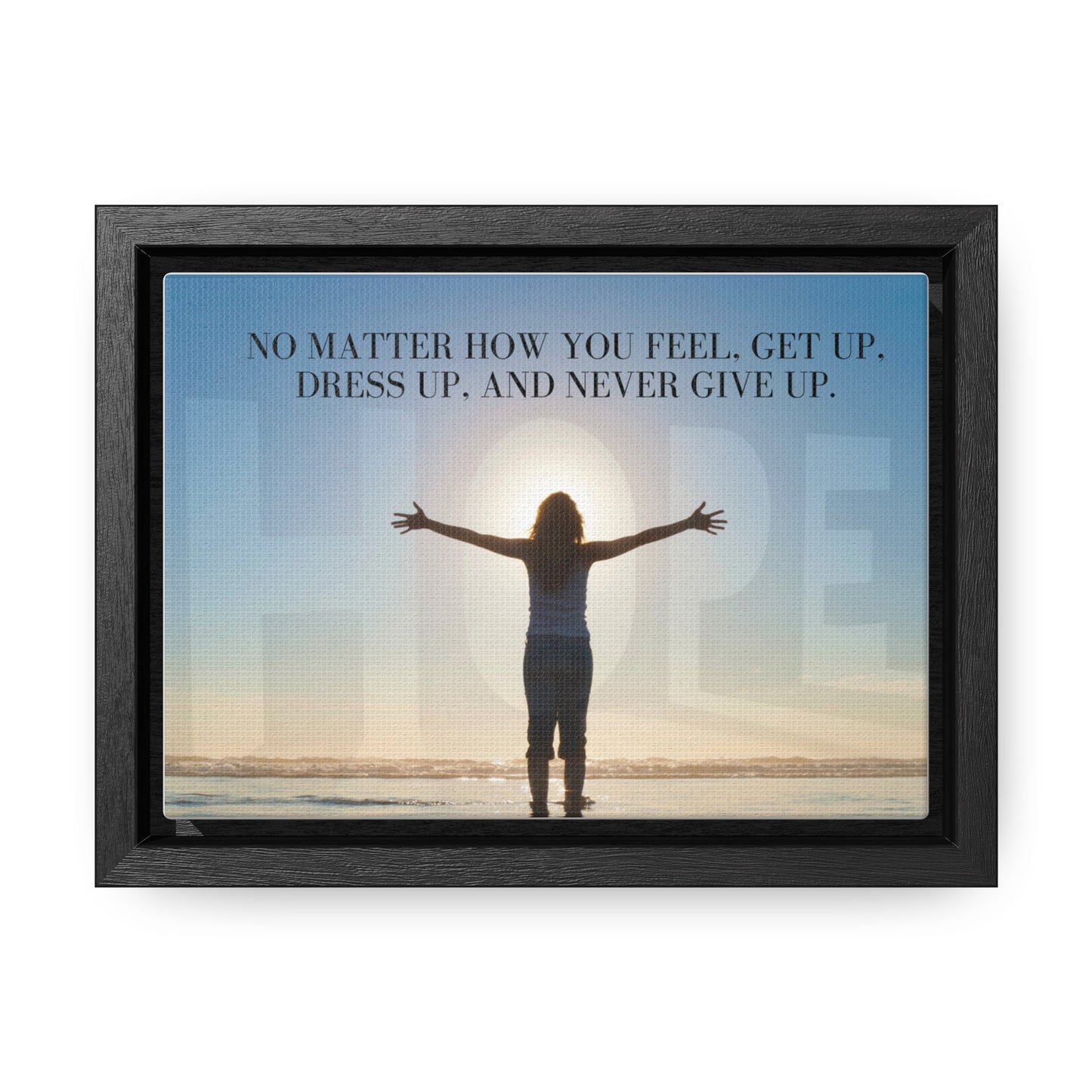 Our Southern Sass Collection - Never Give Up - Gallery Canvas Wraps, Horizontal Frame