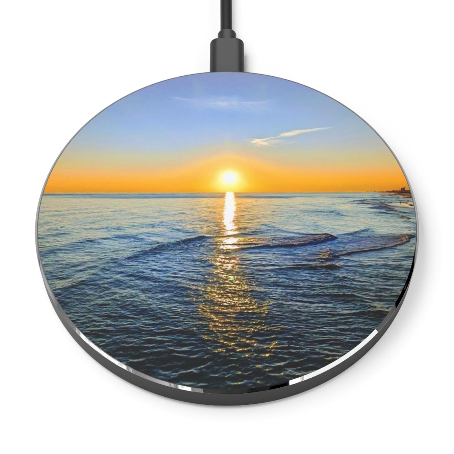 Wireless Charger – Beach Sunrise Phone Charger