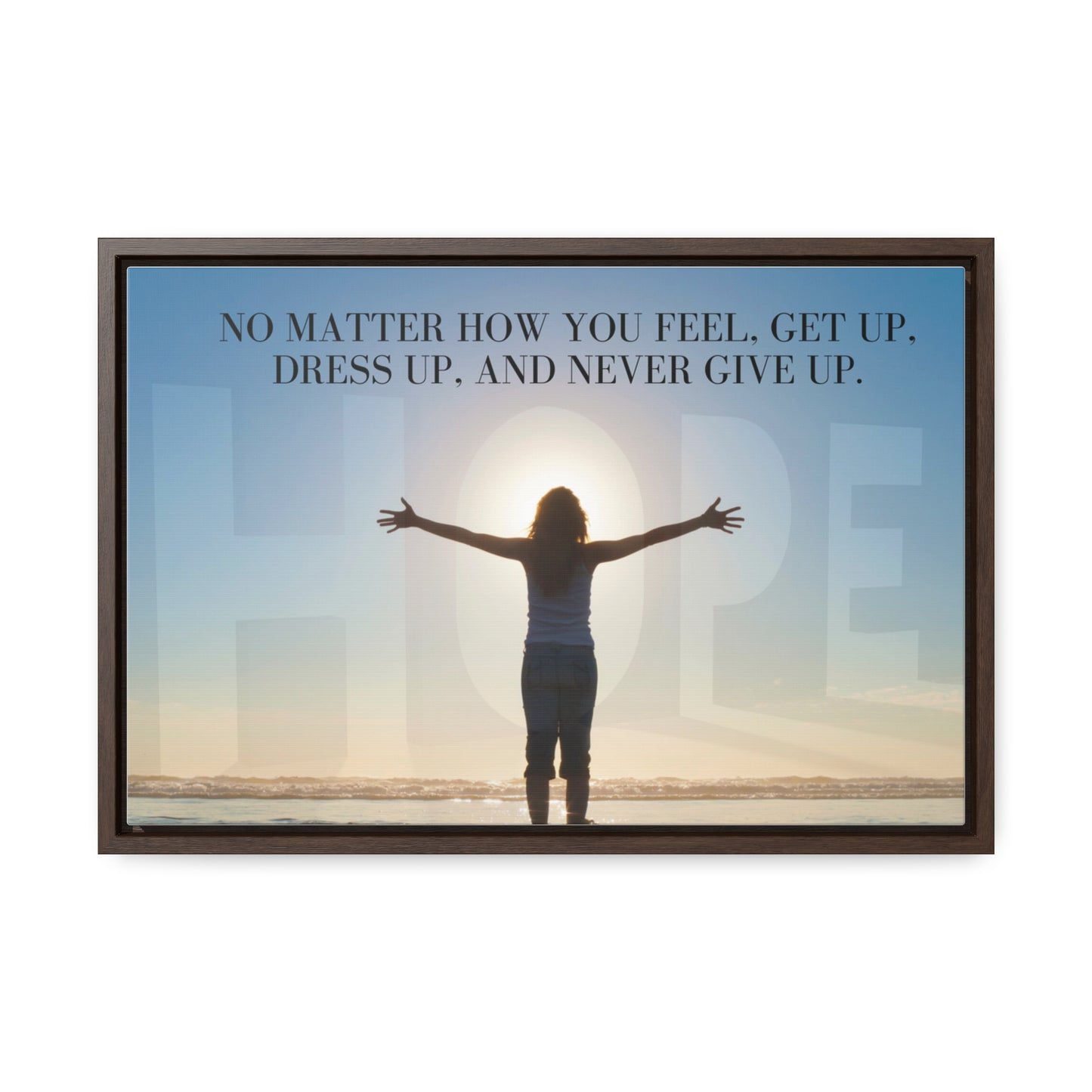 Our Southern Sass Collection - Never Give Up - Gallery Canvas Wraps, Horizontal Frame