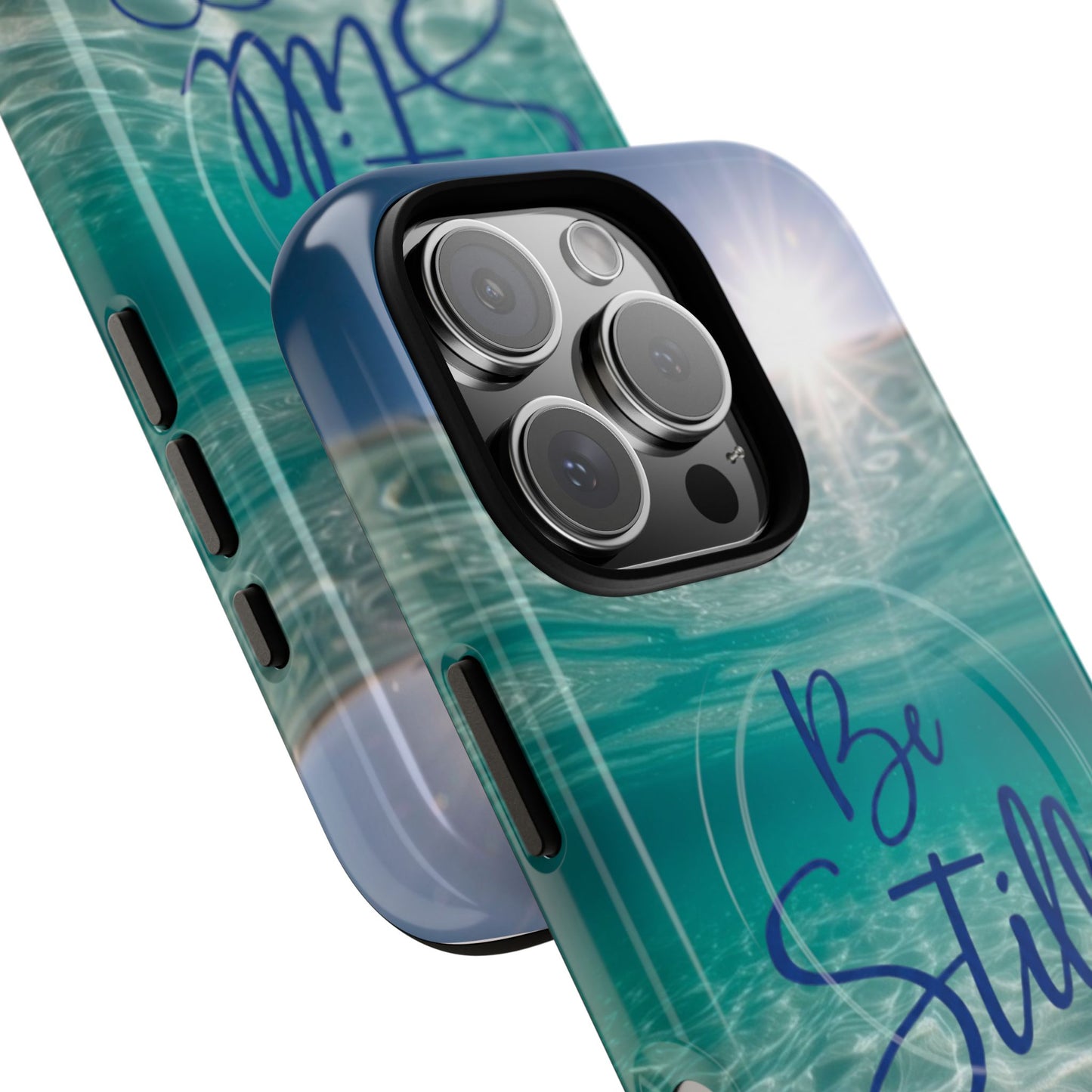 iPhone Tough Magnetic Case — "God Guides and Strengthens You" Angel Feathers Design